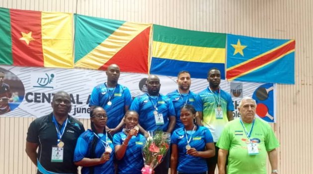 Le Gabon brille aux championnats d’Afrique centrale de tennis de table à Yaoundé