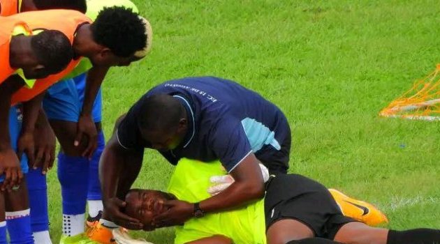 Coupe de la CAF&nbsp;: grosse frayeur pour le gardien gabonais Loïc Owono Ella