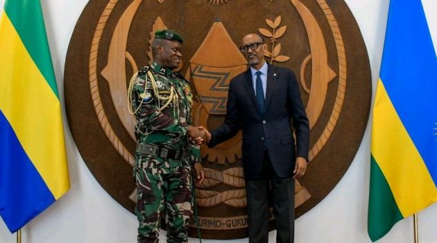 Brice Oligui Nguema en visite officielle au Rwanda