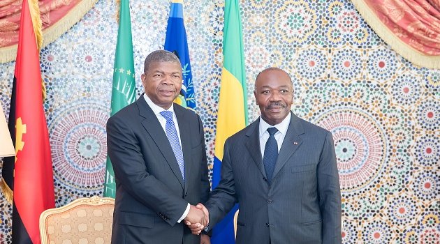 João Lourenço reçu en audience au palais présidentiel gabonais