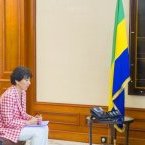 La patronne du groupe français Eramet chez Ali Bongo