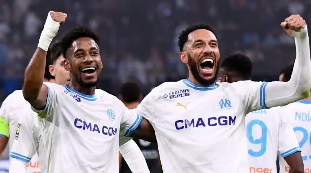 Aubameyang en feu face à Montpellier, les Phocéens retrouvent le sourire en Ligue 1