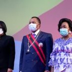 Ossouka Raponda à l’investiture du président congolais Denis Sassou Nguesso