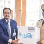 Oligui Nguema réçoit un important don de médicaments de La Santé Pharmaceutique