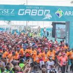 Ali Bongo donne le coup d’envoi de « la Gabonaise » du marathon du Gabon