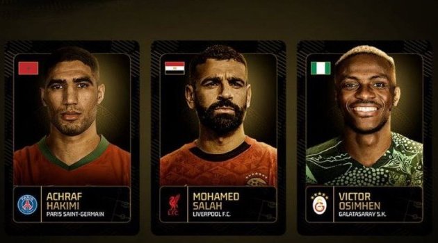 CAF Awards 2025&nbsp;: Denis Bouanga écarté de la short-list, Hakimi, Salah et Osimhen finalistes