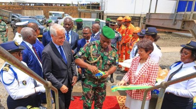 Le président de la Transition inaugure les projets industriels et sociaux de Comilog à Moanda