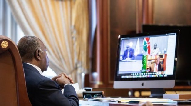Visioconférence : Ali Bongo prend part à une réunion de l’Union africaine sur le Covid-19
