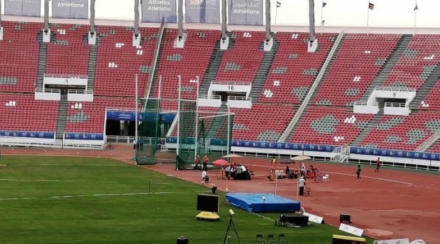 Jeux Africains 2019 : course du 200m hommes de la série 6 avec Guy Maganga