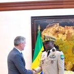 Brice Clotaire Oligui Nguema reçoit en audience le directeur Afrique de Total Énergies
