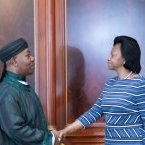 Marie Madeleine Mborantsuo reçue en audience par Ali Bongo