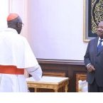 Ali Bongo reçoit en audience le Cardinal Robert Sarah en visite au Gabon